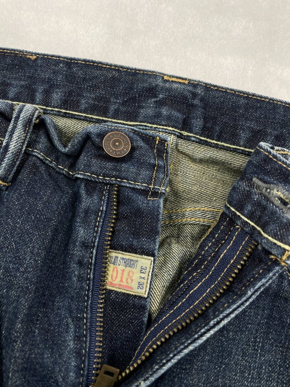 Polo Ralph Lauren 018 Slim Straight Dark Wash Denim Jeans Men's 34x33 - Picture 4 of 16